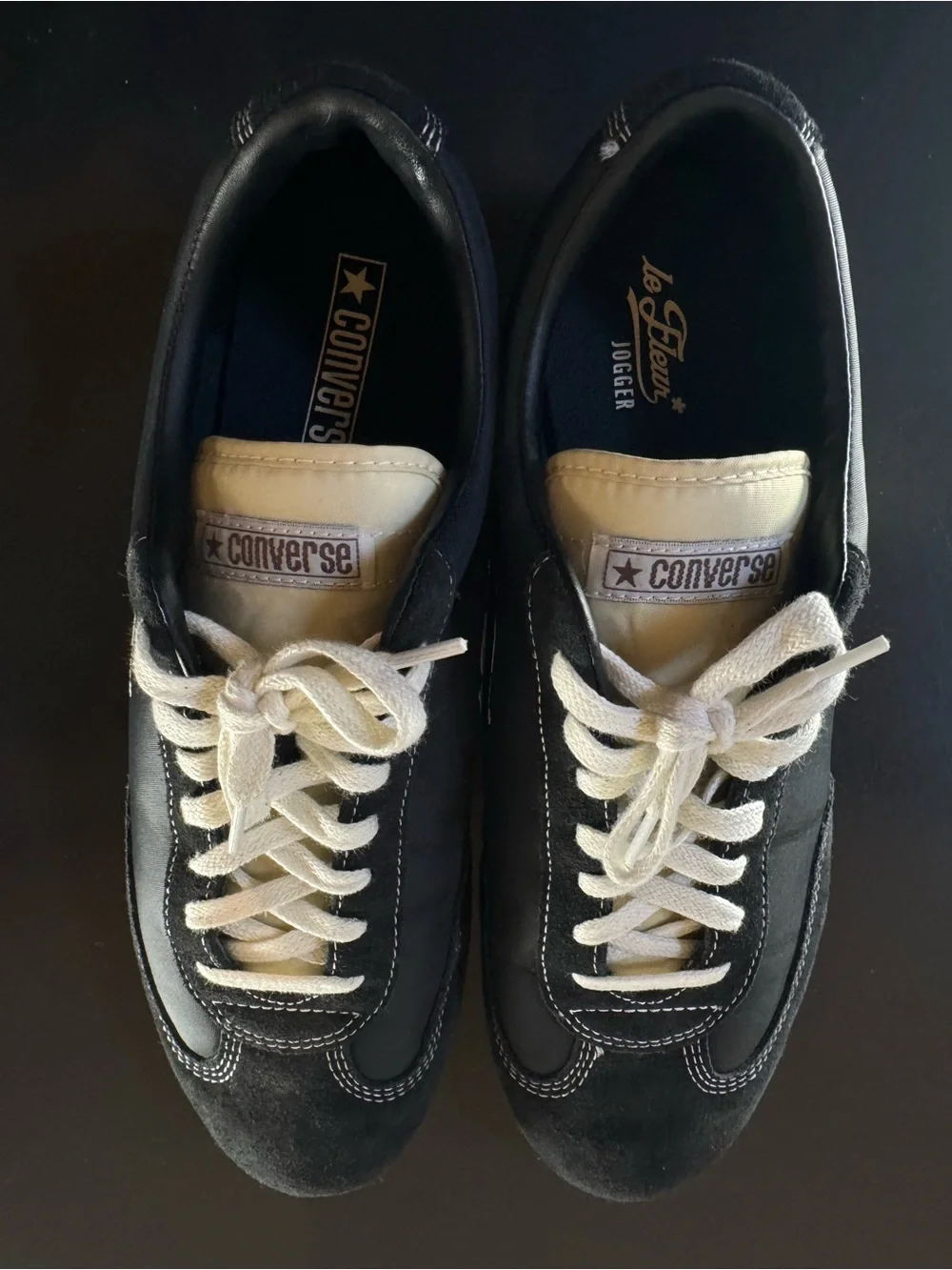 Converse Golf Le Fleur Black and White Low-Top Sneakers - Picture 3 of 6